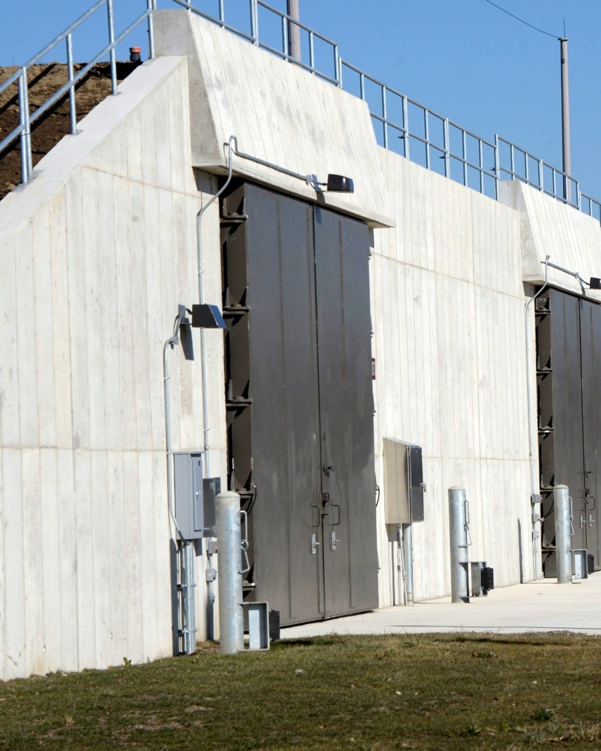 Hardened earth-covered ammunition storage